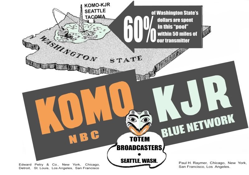 KOMO-KJR Ad 1941