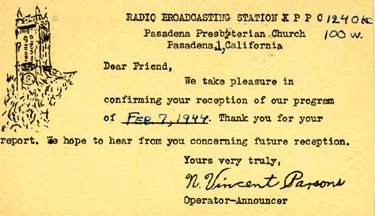 QSL card