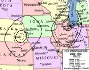 WBBM & KFAB Synchronous coverage map